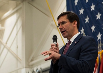 Secretary of Defense, Mark T. Esper visits Team Minot