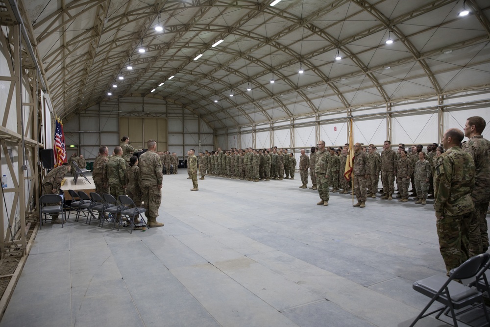 Transfer of Authority Ceremony for 834th Aviation Support Battalion