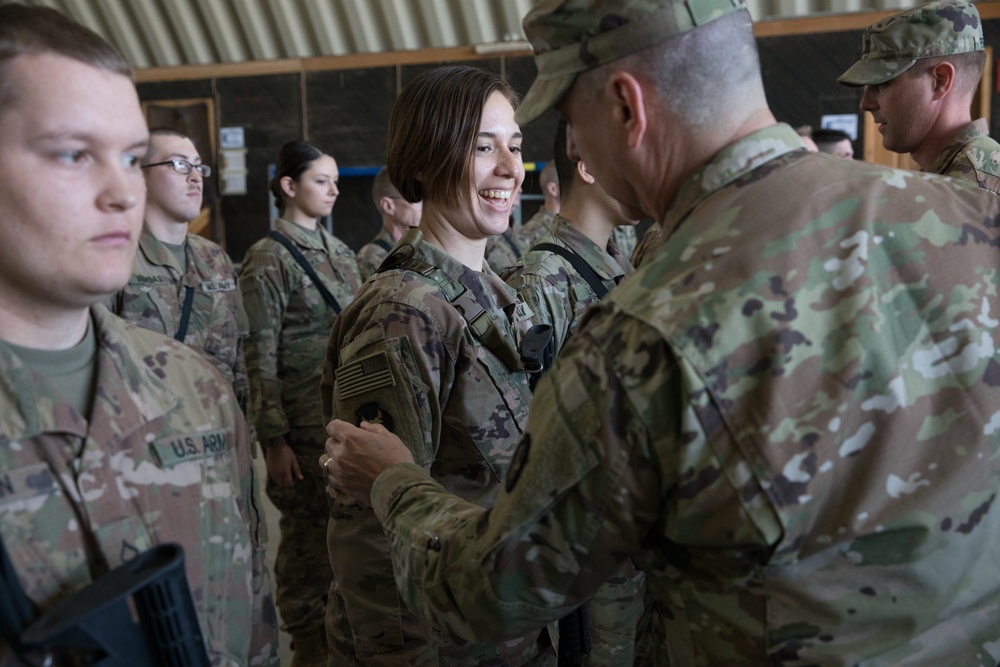 34th Expeditionary Combat Aviation Brigade Soldiers Earn their Combat Patches