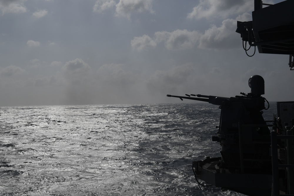 USS America Conducts Live Fire Exercise