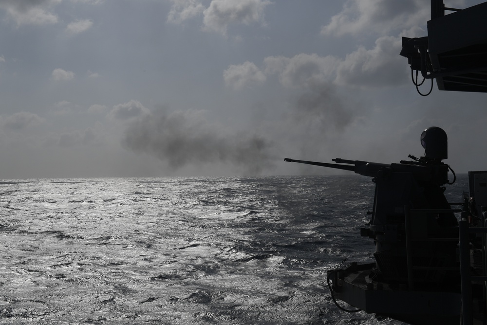 USS America Conducts Live Fire Exercise