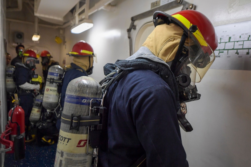 USS America Conducts Damage Control Training