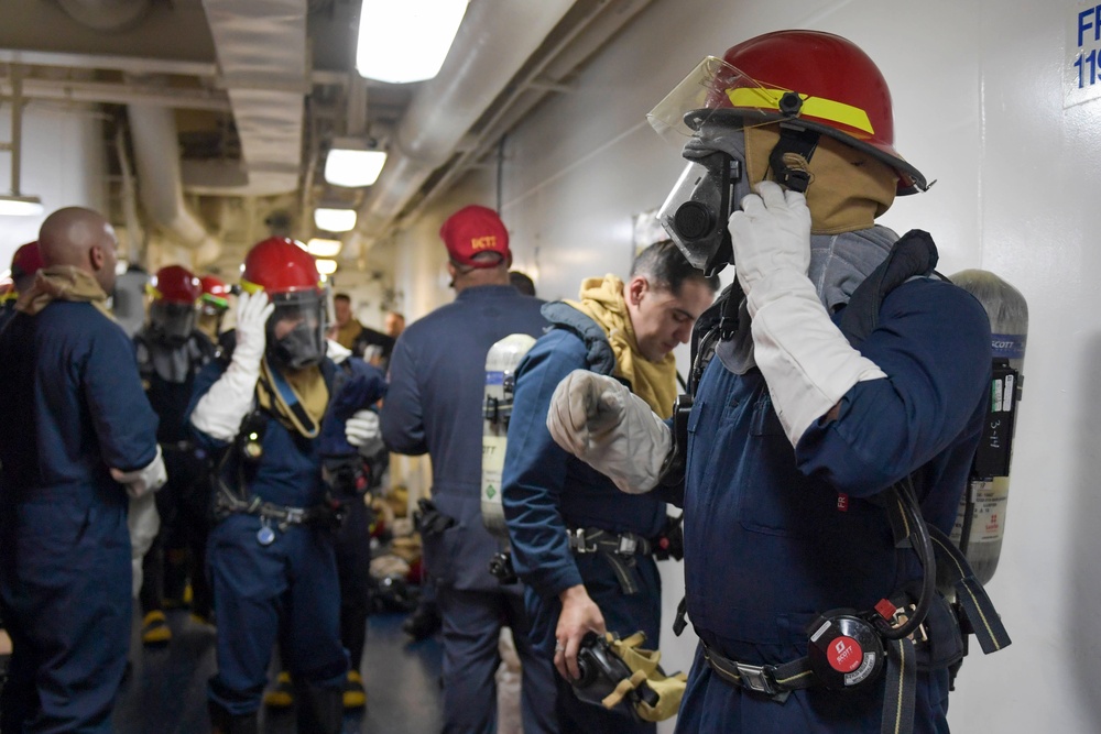 USS America Conducts Damage Control Training