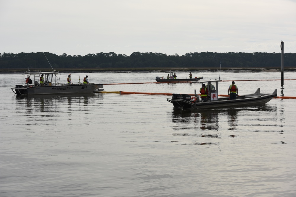 St. Simons Sound Incident Response boom training