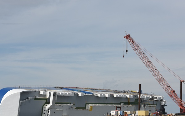 Golden Ray grounded in St. Simons Sound