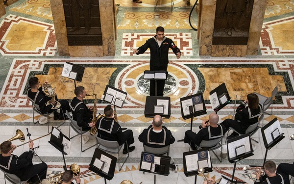 Navy Band Northeast performs at Iwo Jima Day ceremony