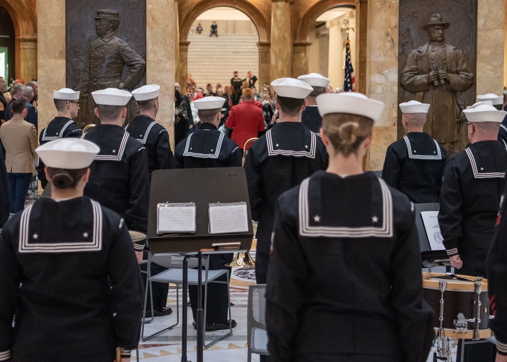 Navy Band Northeast performs at Iwo Jima Day ceremony