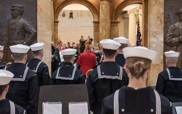 Navy Band Northeast performs at Iwo Jima Day ceremony
