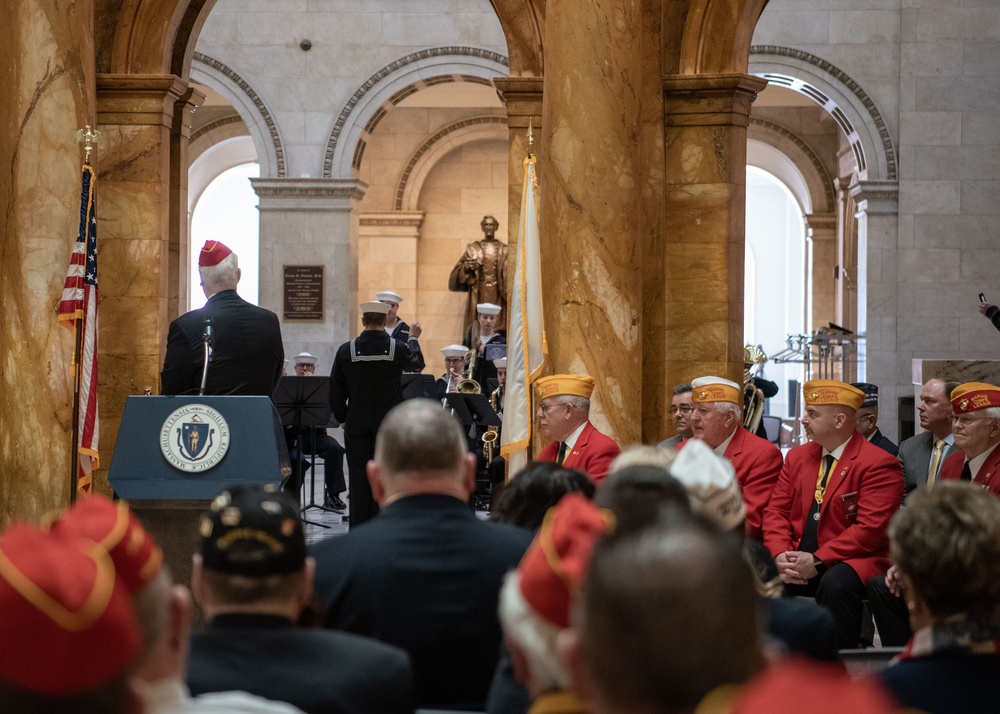 Navy Band Northeast performs at Iwo Jima Day ceremony
