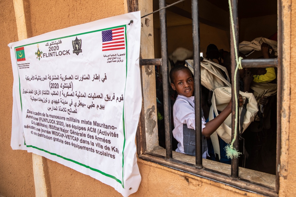 U.S. and Mauritanian civil affairs teams reach out to communities during Flintlock 20