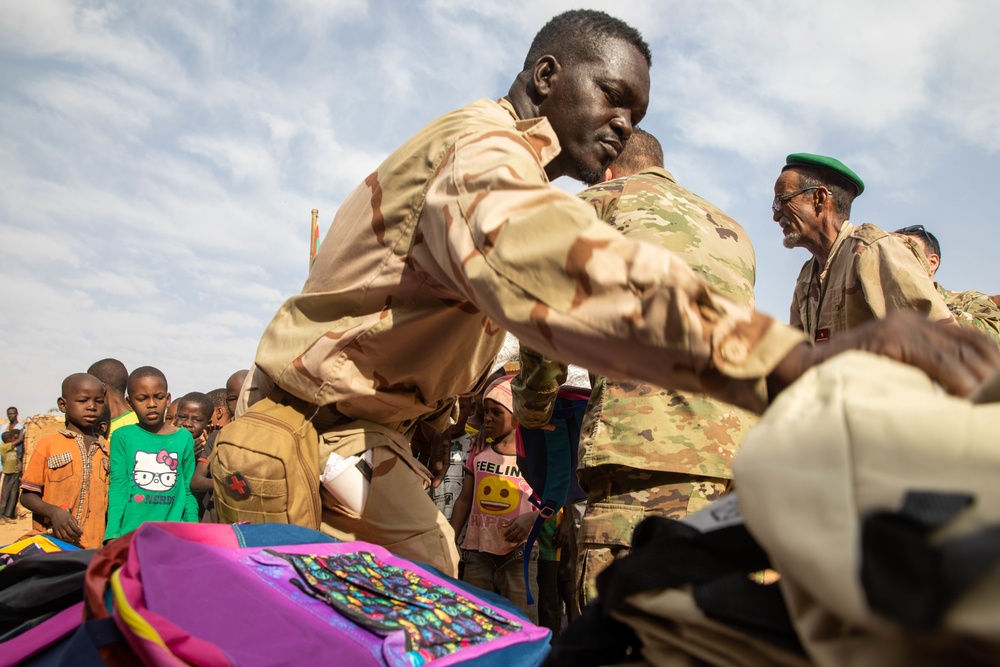 U.S. and Mauritanian civil affairs teams reach out to communities during Flintlock 20