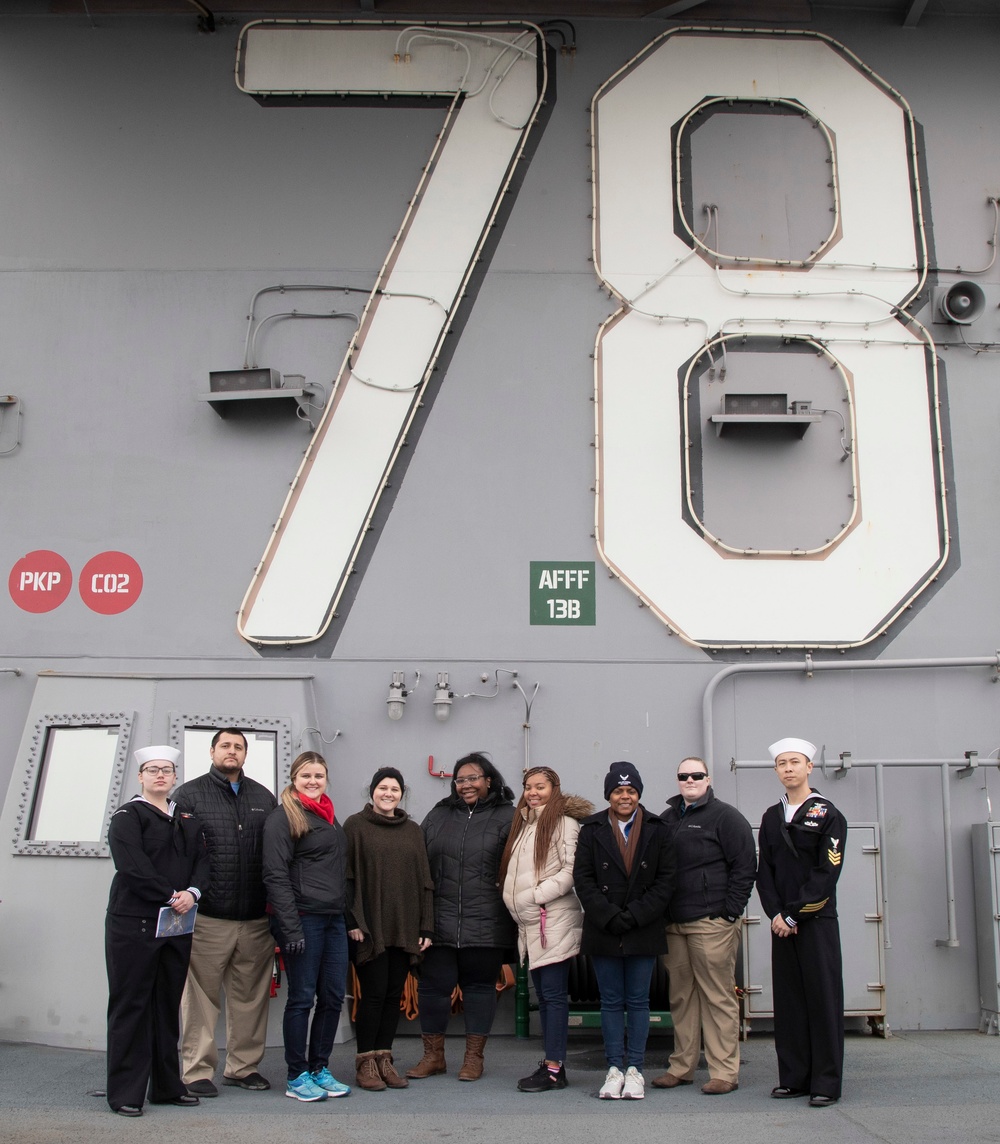 Fleet Forces Command tour of USS Gerald R. Ford (CVN 78)