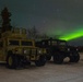 SPMAGTF-AE: Aurora Borealis over 2nd LAAD Humvees