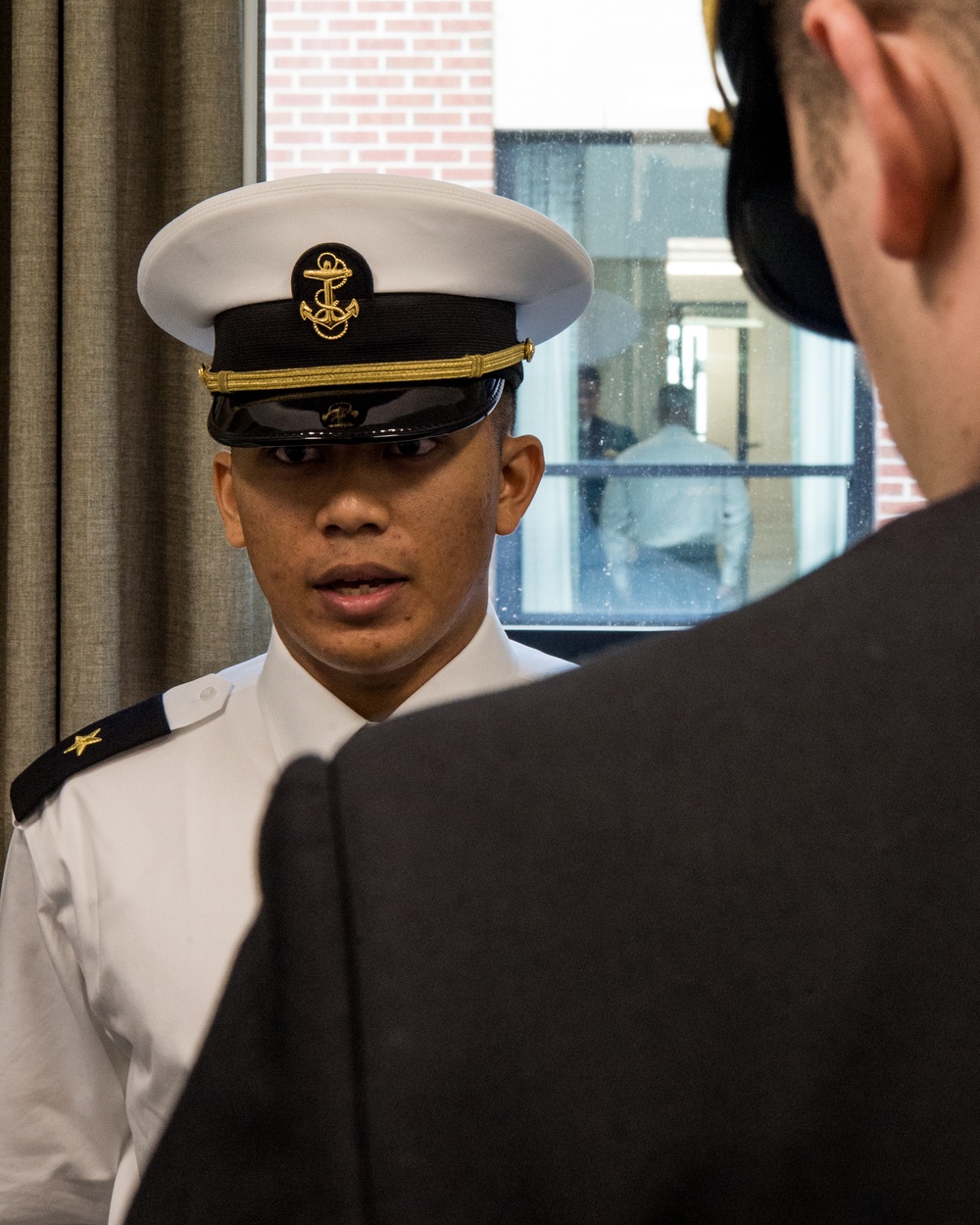 200219-N-TE695-0002 NEWPORT, R.I. (Feb. 19, 2020) -- Navy Officer Candidate School conducts a personnel inspection