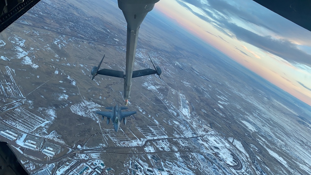 KC-10 performs flyover
