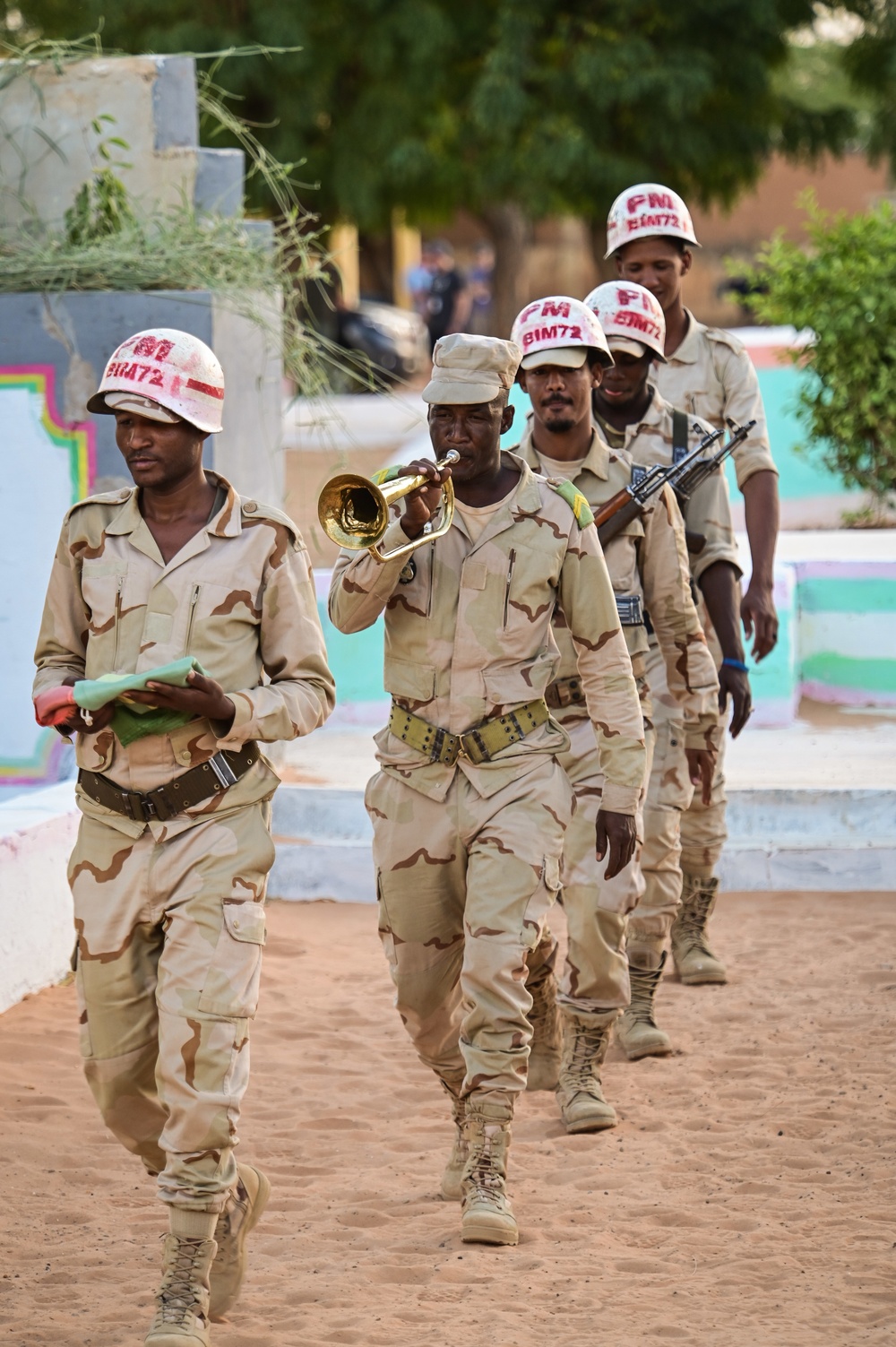 Mauritanian color guard