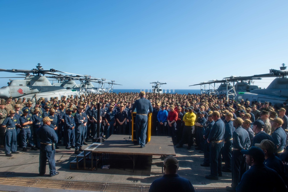 All Hands Call USS Green Bay (LPD 20)