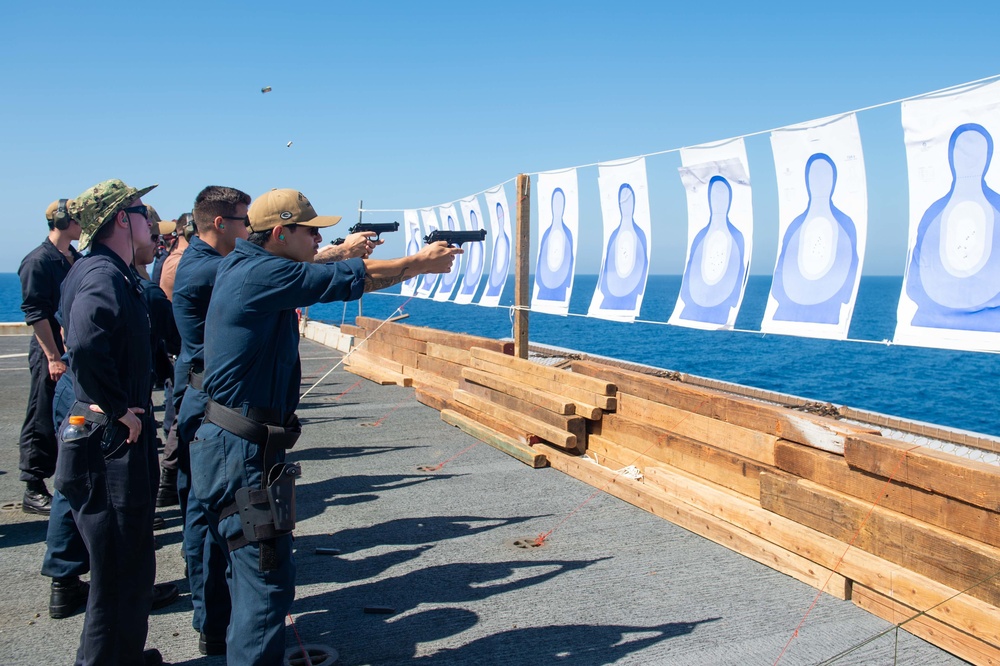 Gun Shoot Training USS Green Bay (LPD 20)