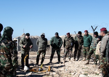 Peshmerga soldiers receive unexploded ordnance training in northern Iraq