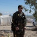 A Peshmerga soldier stands guard in northern Iraq