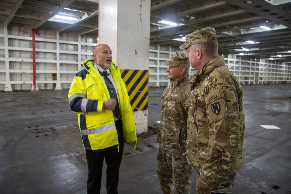 M/V Endurance master demonstrates roll on, roll off capabilities