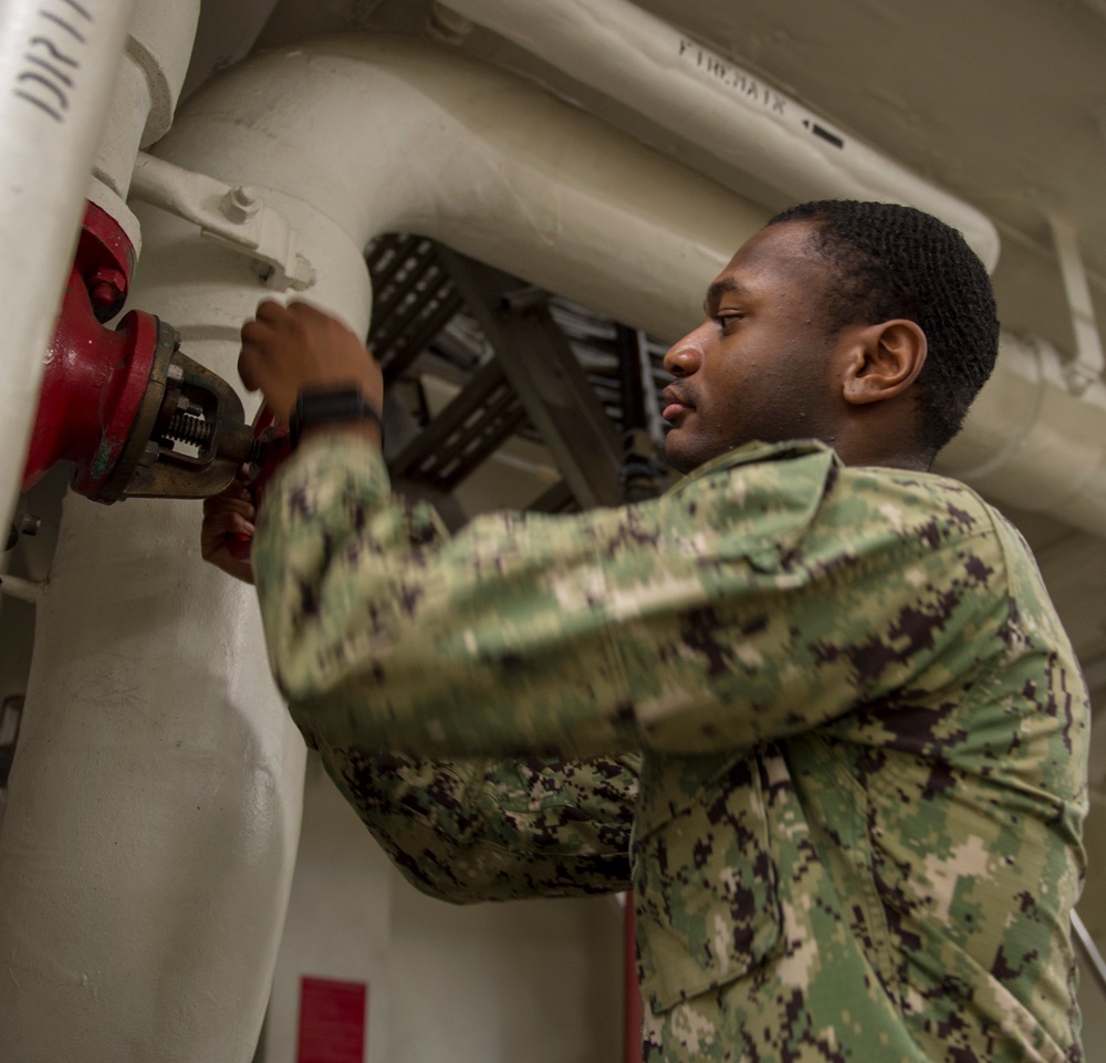 GHWB Sailor Drains Sprinkler