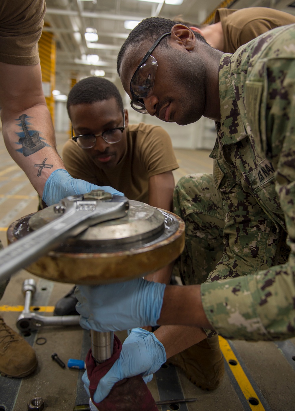 GHWB Sailors Reassemble Sprinkler System