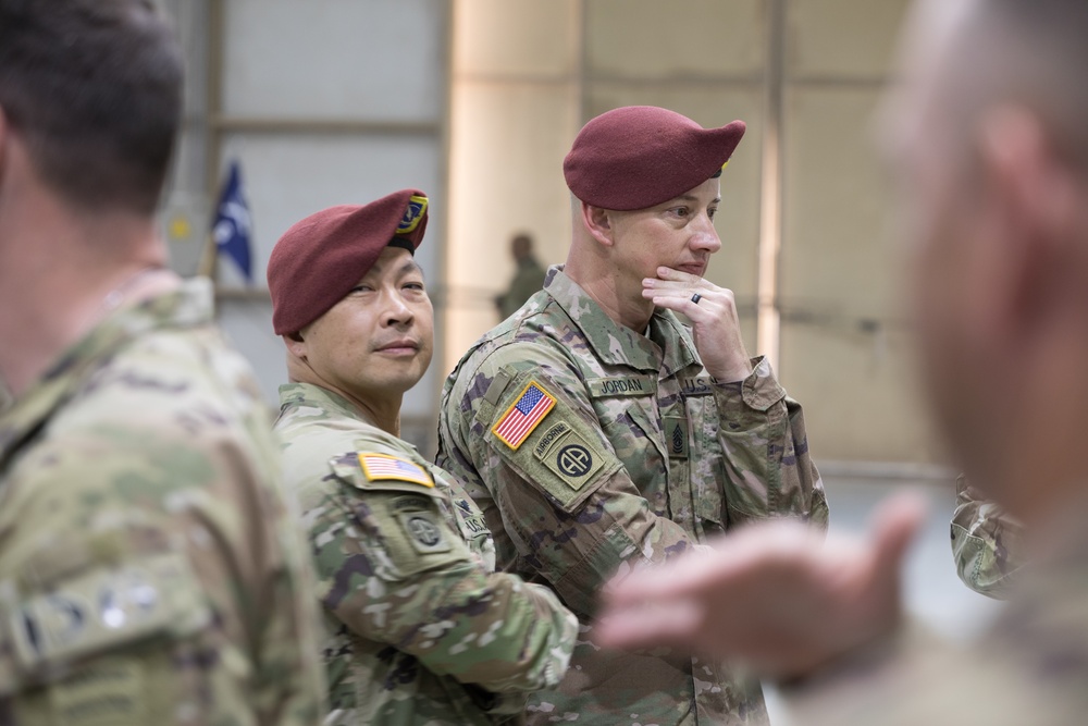 Command Sgt. Maj. Thinh T. Huynh of the 1st Battalion, 504th Parachute Infantry Regiment, 82nd Airborne Division