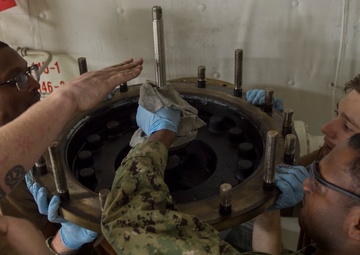 GHWB Sailors Reassemble Sprinkler System