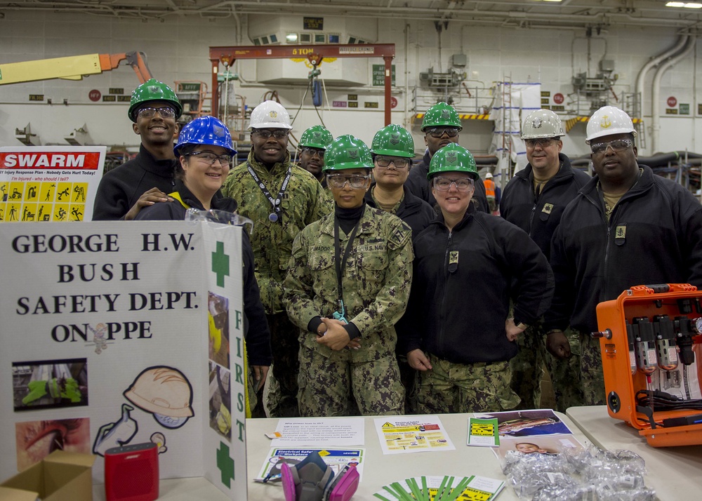 GHWB Sailors Participate in Safety Fair