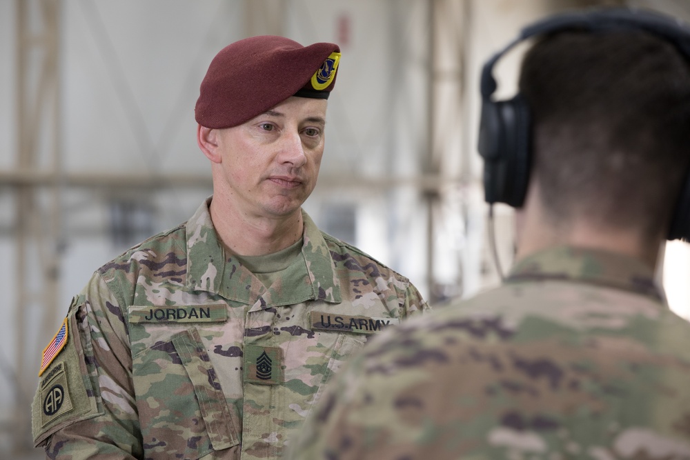 Command Sgt. Maj. Thinh T. Huynh of the 1st Battalion, 504th Parachute Infantry Regiment, 82nd Airborne Division