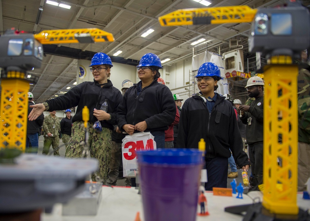 GHWB Sailors Participate in Safety Fair