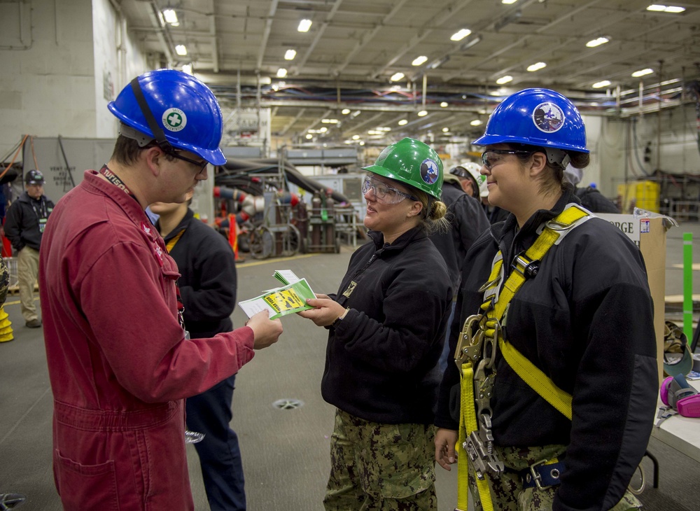 GHWB Sailors Participate in Safety Fair