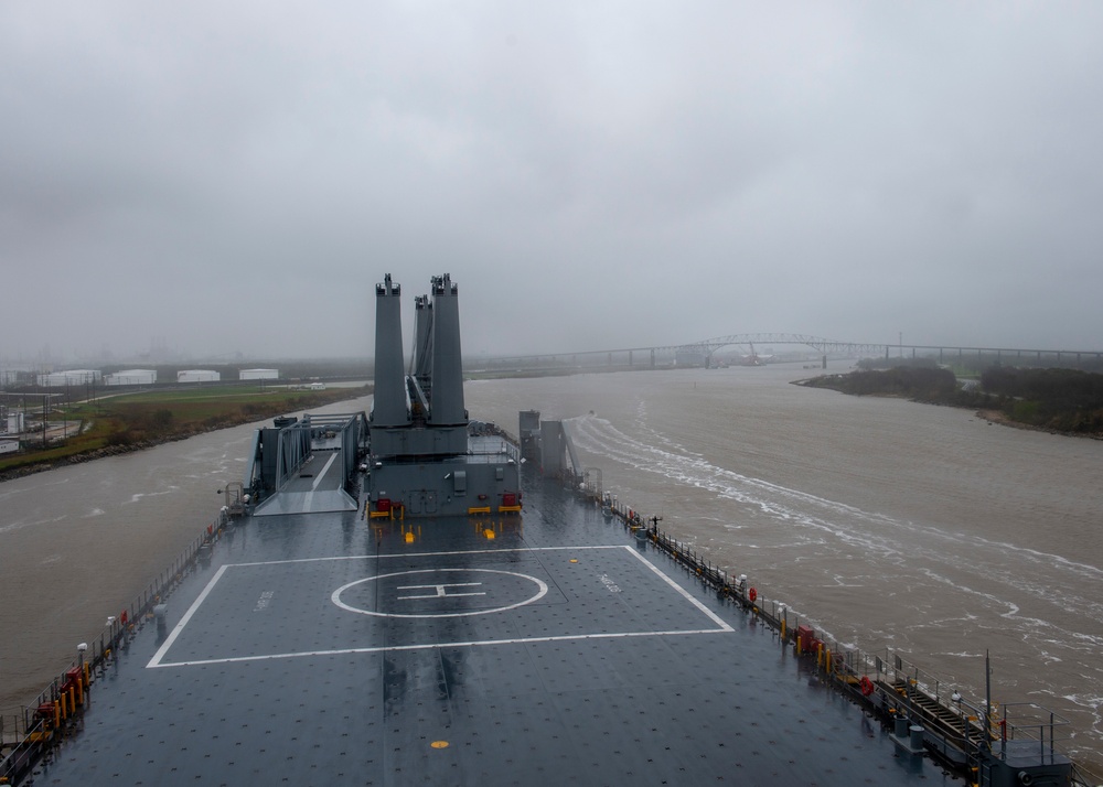 USNS Benavidez Arrives in Beaumont