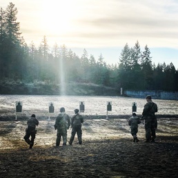 Combat Advisors engage targets during Urban Rifle Marksmanship training