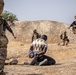 Burkinabe soldiers conduct presence patrols during Flintlock 20