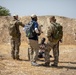 Burkinabe soldiers conduct presence patrols during Flintlock 20