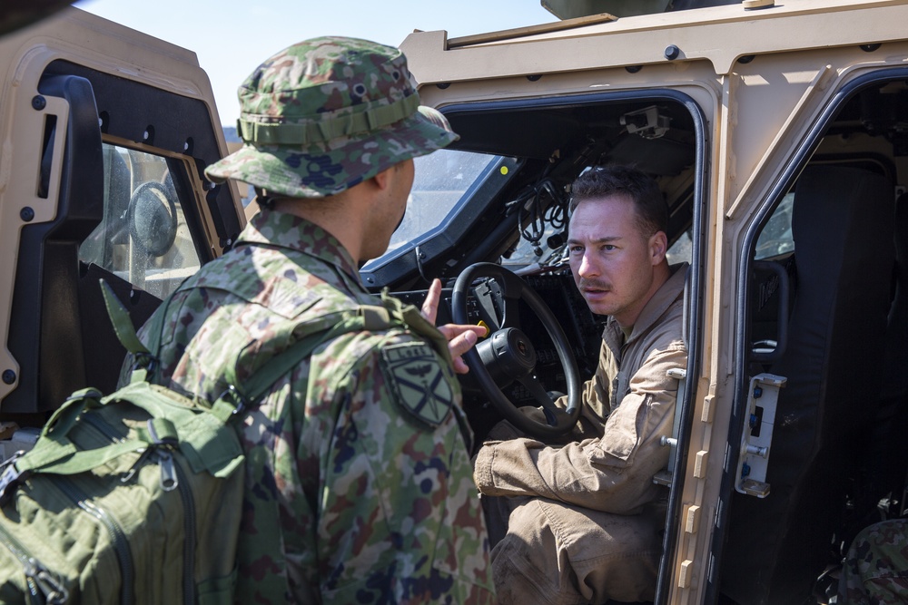 “Logistics support over the sea”: CLB 31, 31st MEU exchange logistics experience with ARDB Logistics Support Battalion