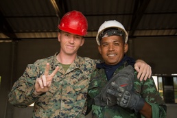 Cobra Gold 20: US, Royal Thai, Indian forces build school during engineering civic action project
