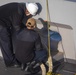 USS New York pulls into ABU DHABI.