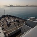 USS New York pulls into ABU DHABI.