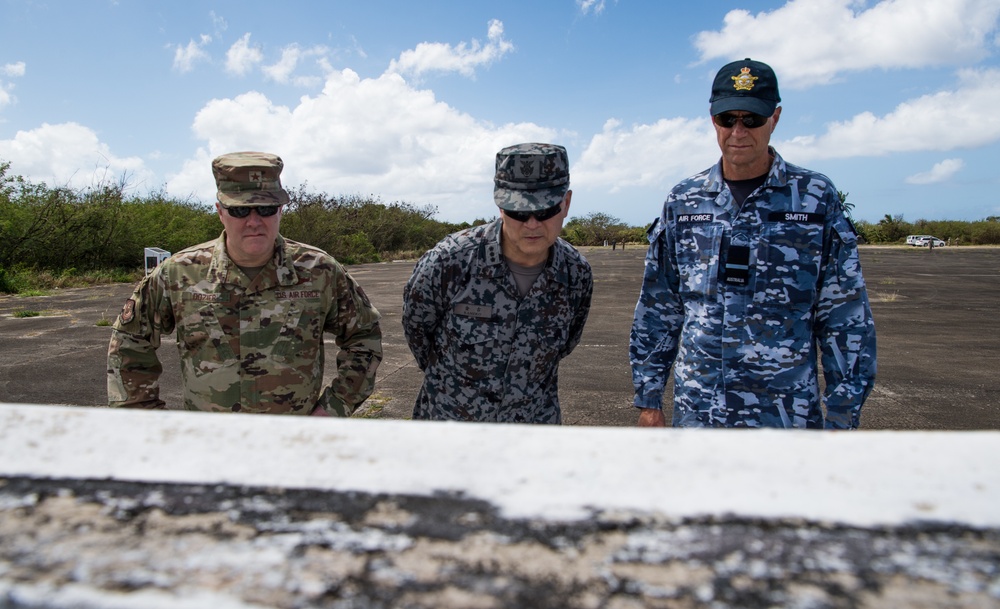 Historic-first: U.S., RAAF, JASDF generals visit Enola Gay atomic bomb load site