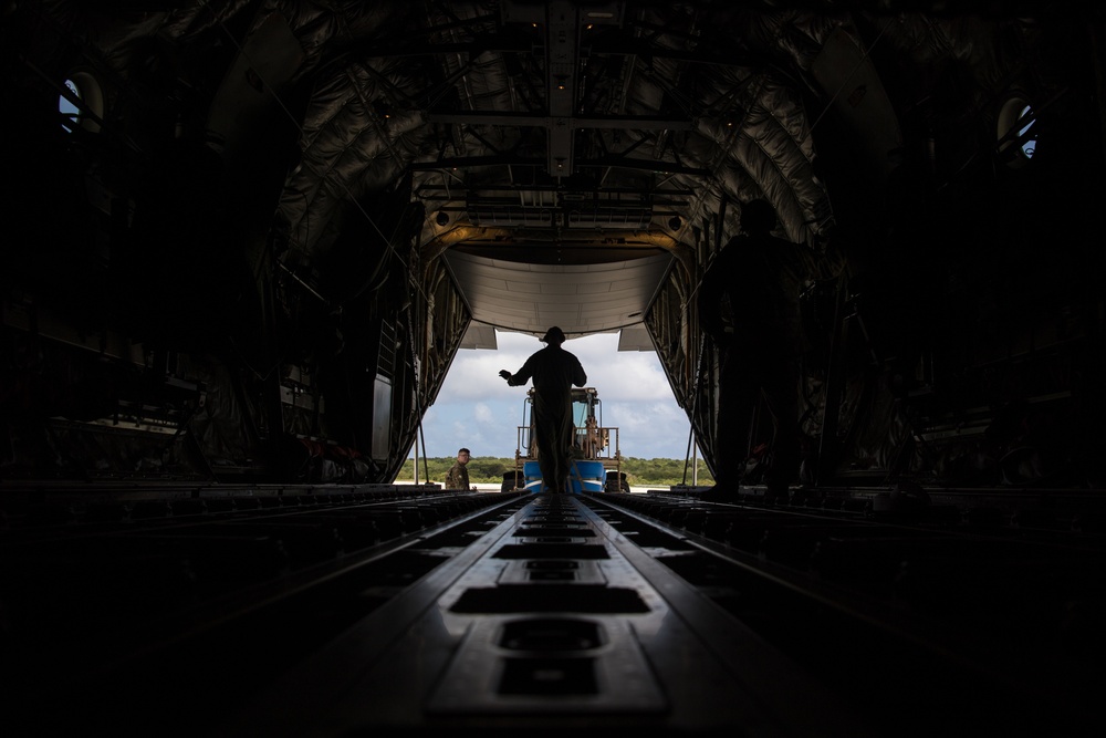 U.S. Air Force C-130J Hercules conducts airdrop mission during Cope North 20