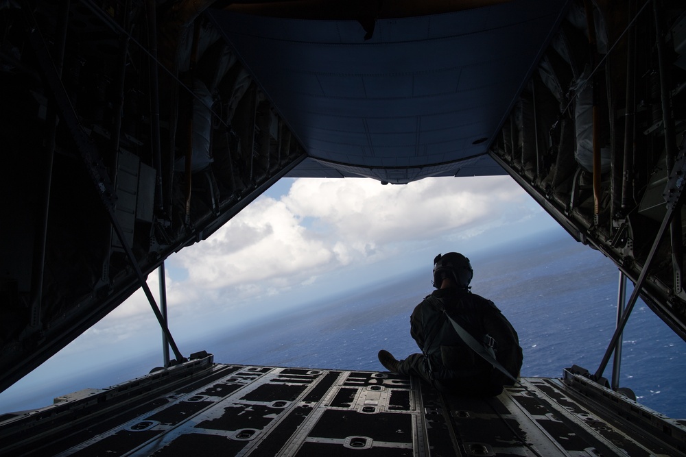 U.S. Air Force C-130J Hercules conducts airdrop mission during Cope North 20