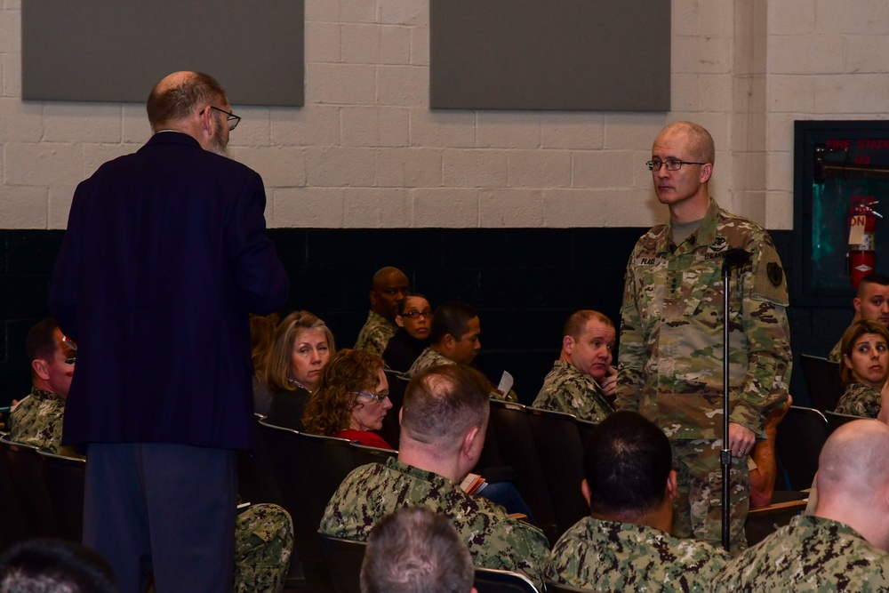 DHA Holds Transition Town Hall at Naval Station Norfolk