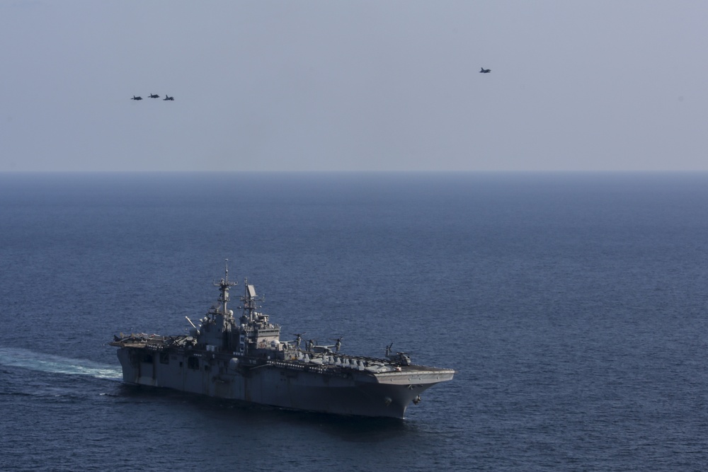 Harrier, Mirage flyover