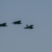 Harrier, Mirage flyover