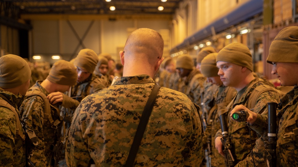 Marines arrive at Evenes Airfield