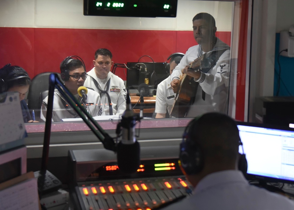 U.S. 7th Fleet Band performs at U.S. Embassy’s Naval Radio Station 5