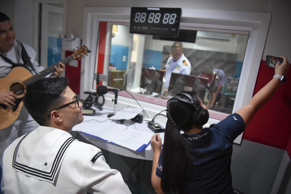 U.S. 7th Fleet Band performs at U.S. Embassy’s Naval Radio Station 5